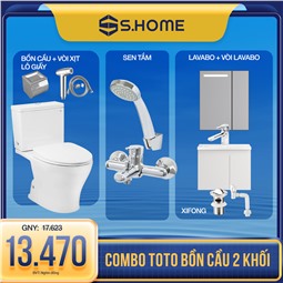 COMBO TOTO Bồn Cầu 2 Khối